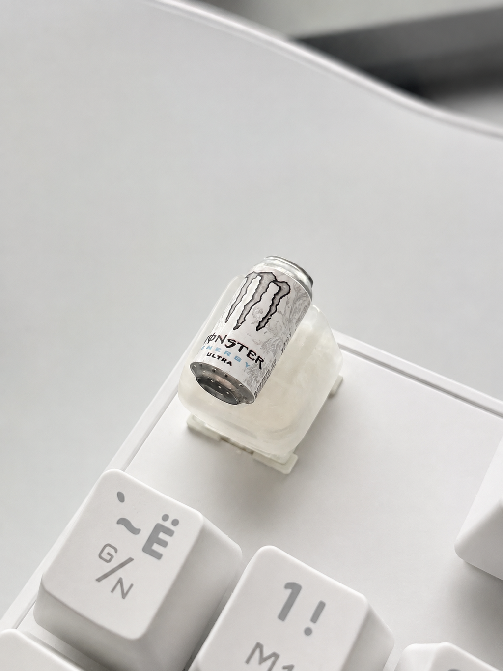 White monster cap